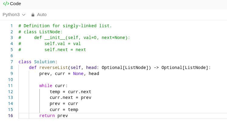 Python Solution
