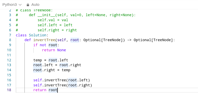 Python Solution