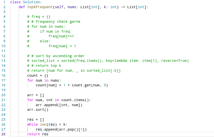 Python Solution