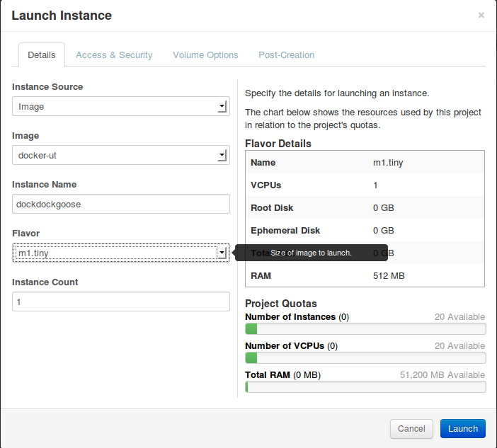 Docker on Openstack in Vagrant 