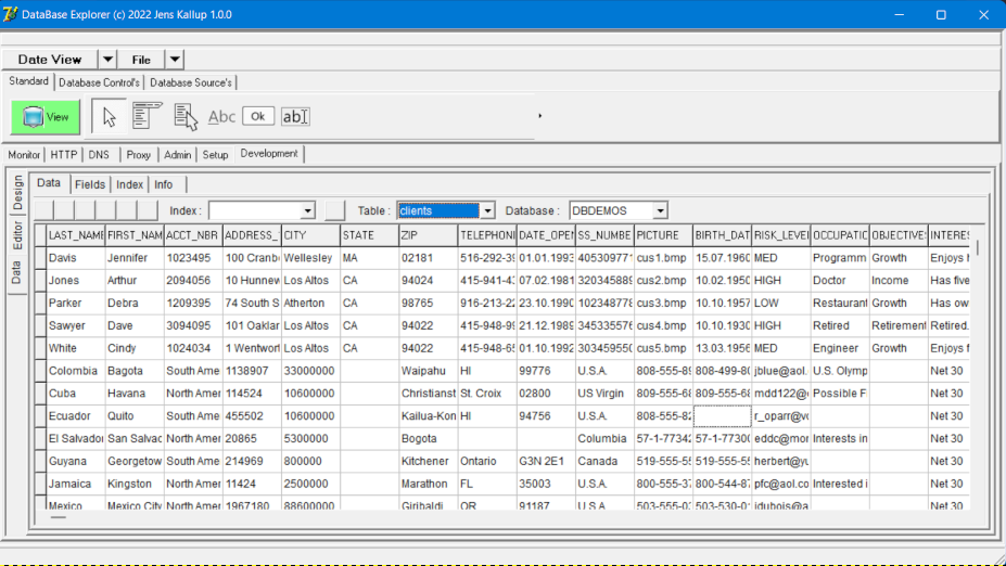 DatabaseView