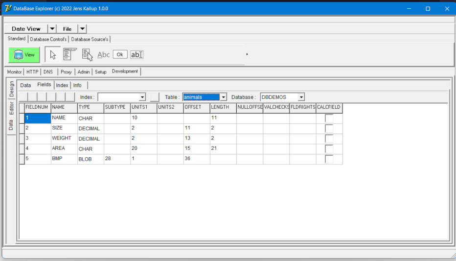 DatabaseTableFieldView