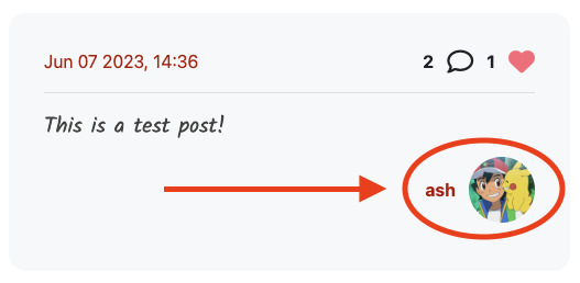 PostCommentFooter component