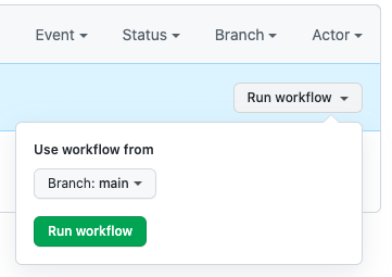 run workflow
