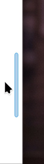 Scrollbar animation