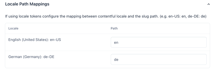 Locale Path Mappings