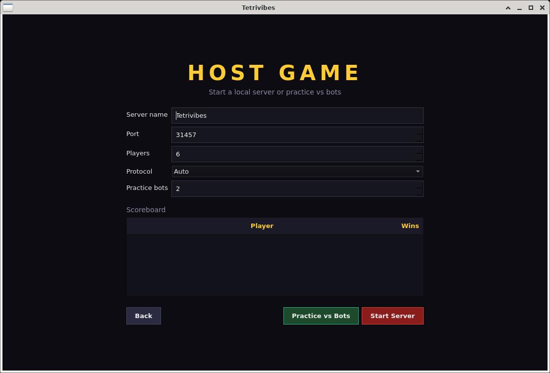 Host game