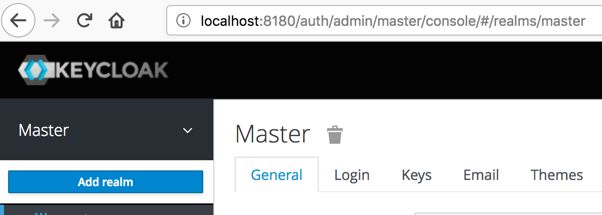 keycloak add realm