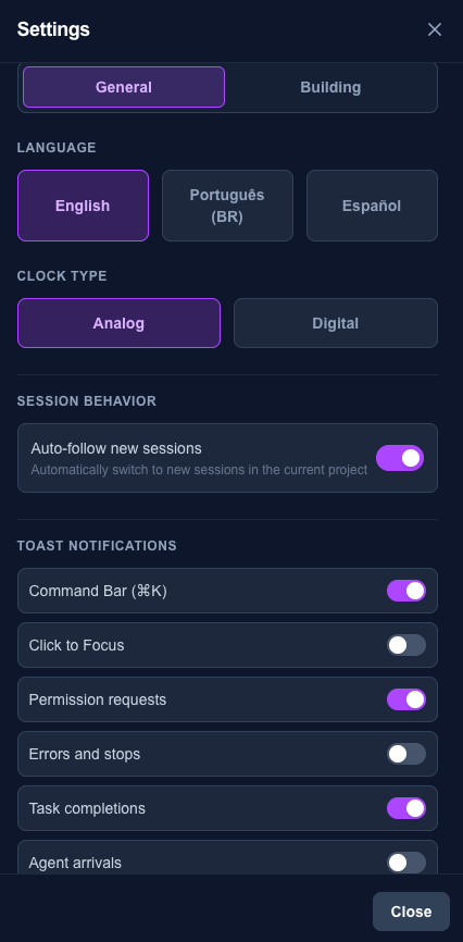 Settings