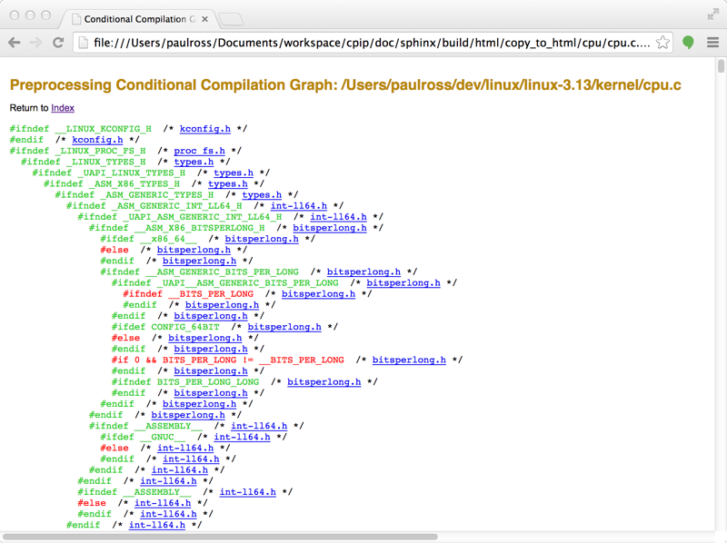 Conditional compilation in the translation unit.