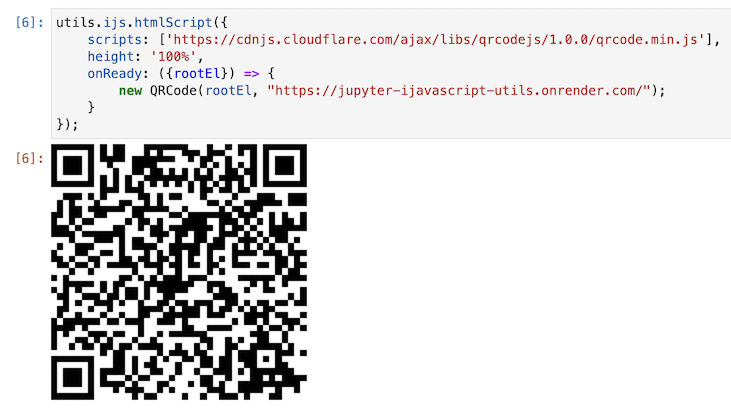 Screenshot of QR Code