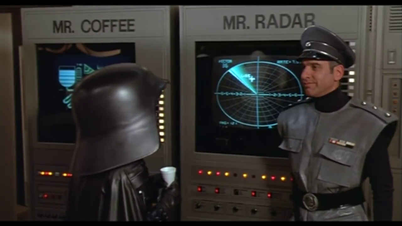 Mr. Coffee and Mr. Radar from 'Spaceballs' (1987)