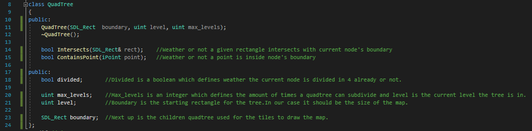 Quadtree parent class