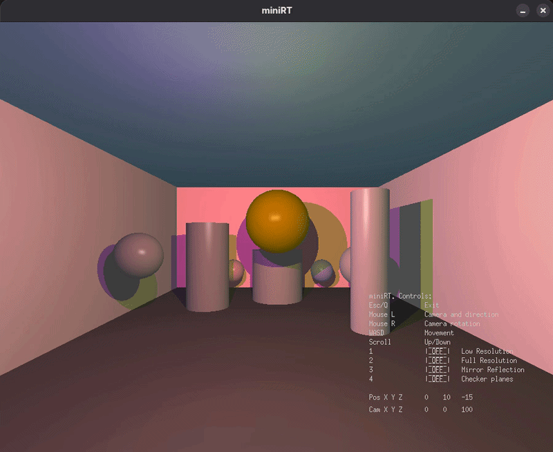 Moving through a ray-traced scene