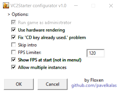 VC2Starter Configurator