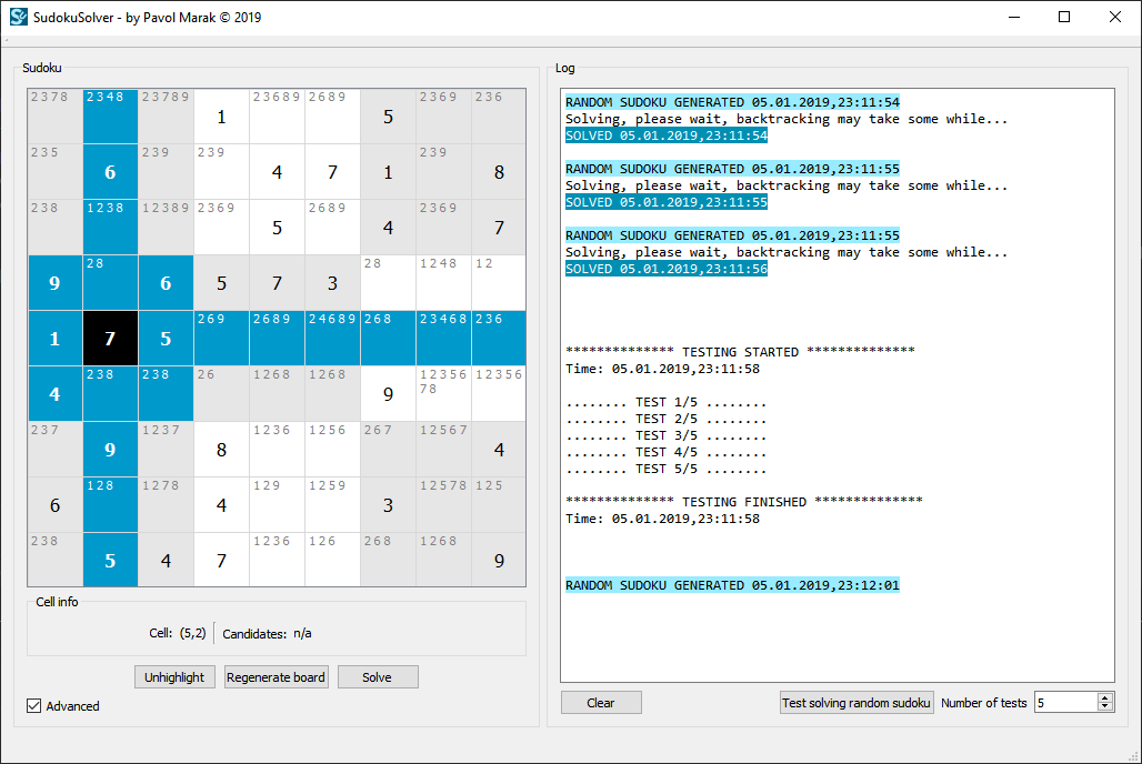 sudoku screenshot