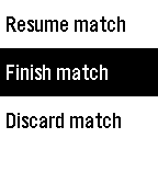 Match menu screenhot