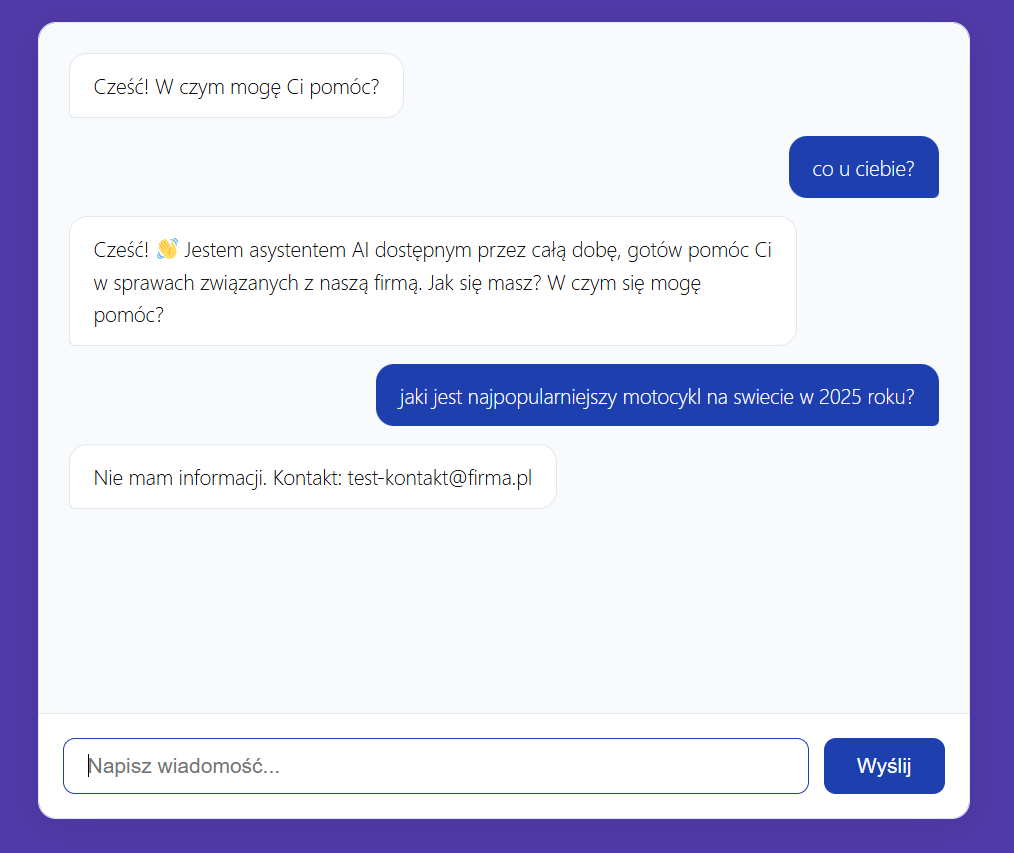 AI FAQ Bot widget 1
