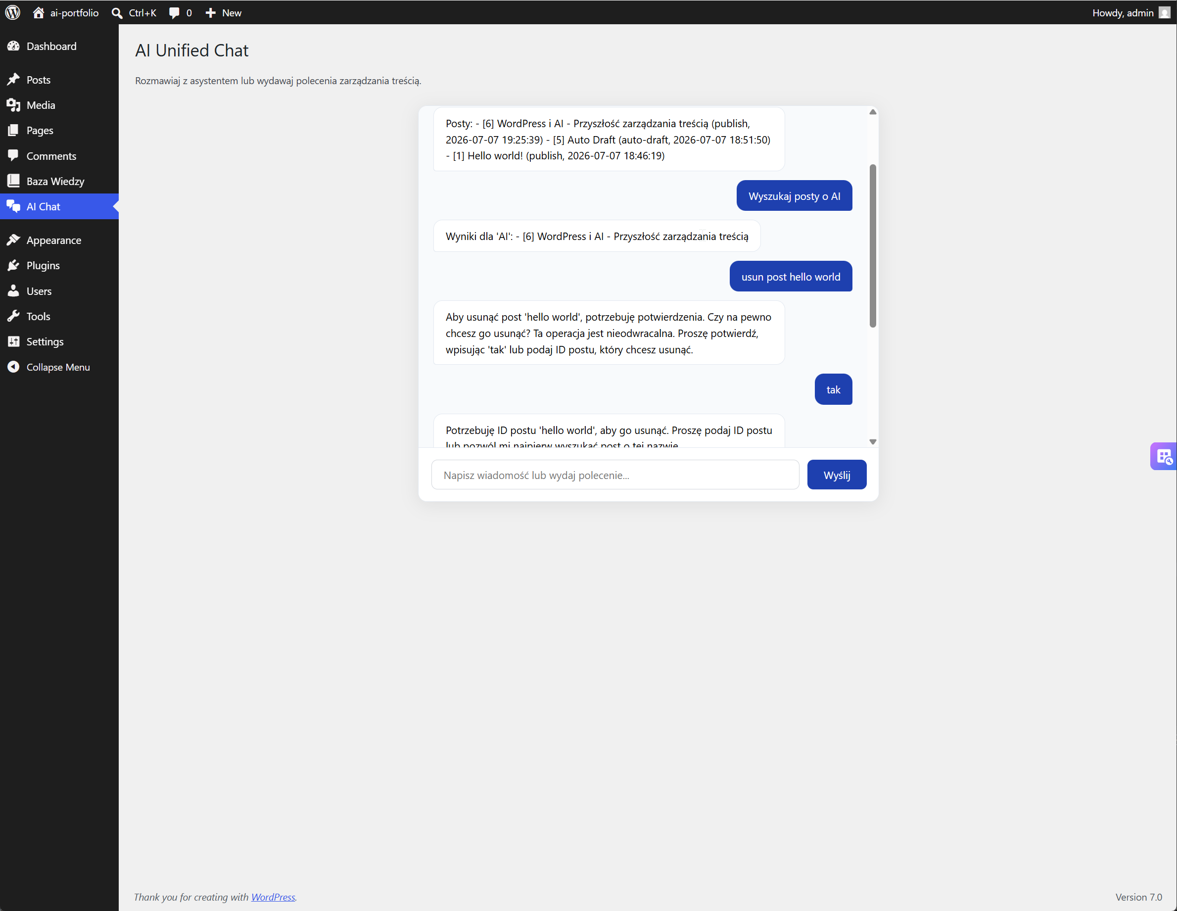 AI Unified chat widget 1