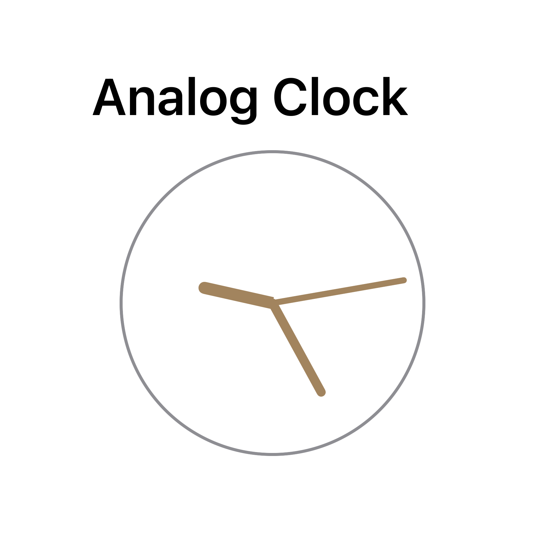 Analog Clock Widget