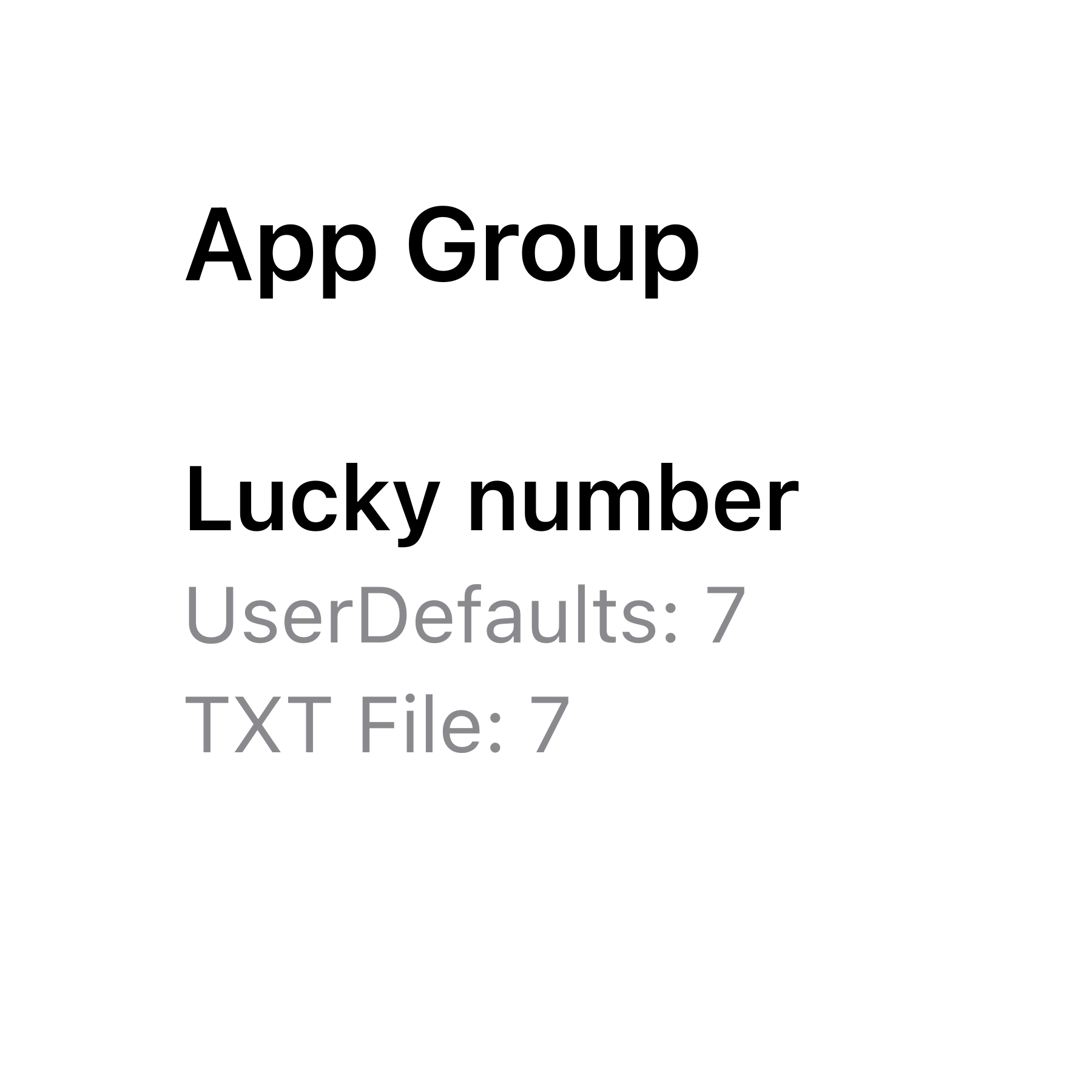 App Group Widget