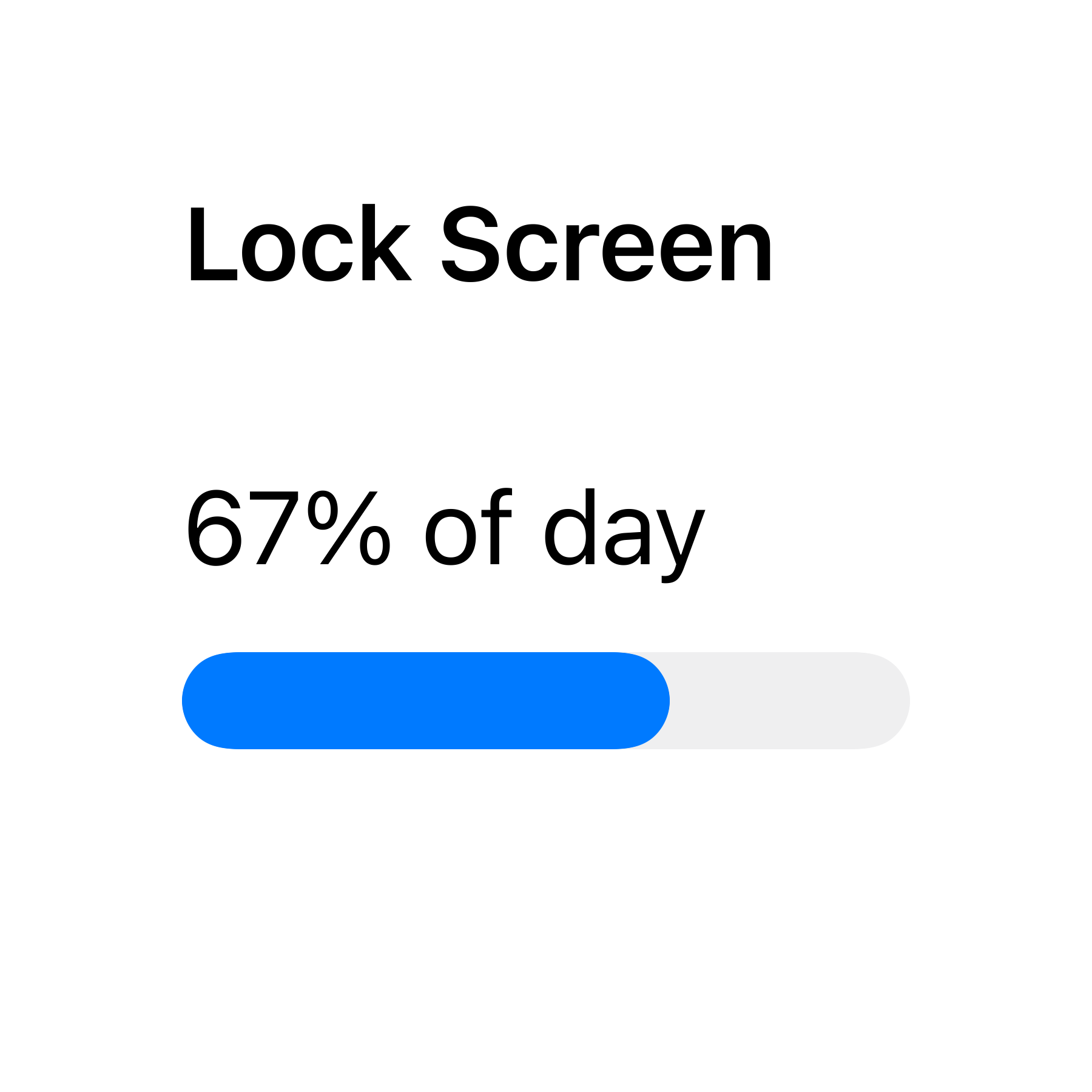Lock Screen Widget