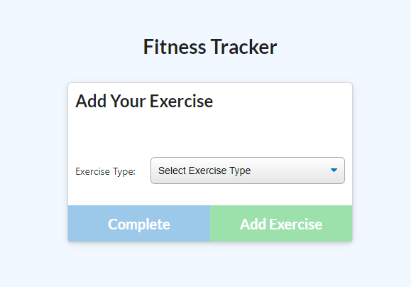 The following image displays the "Continue Workout" page