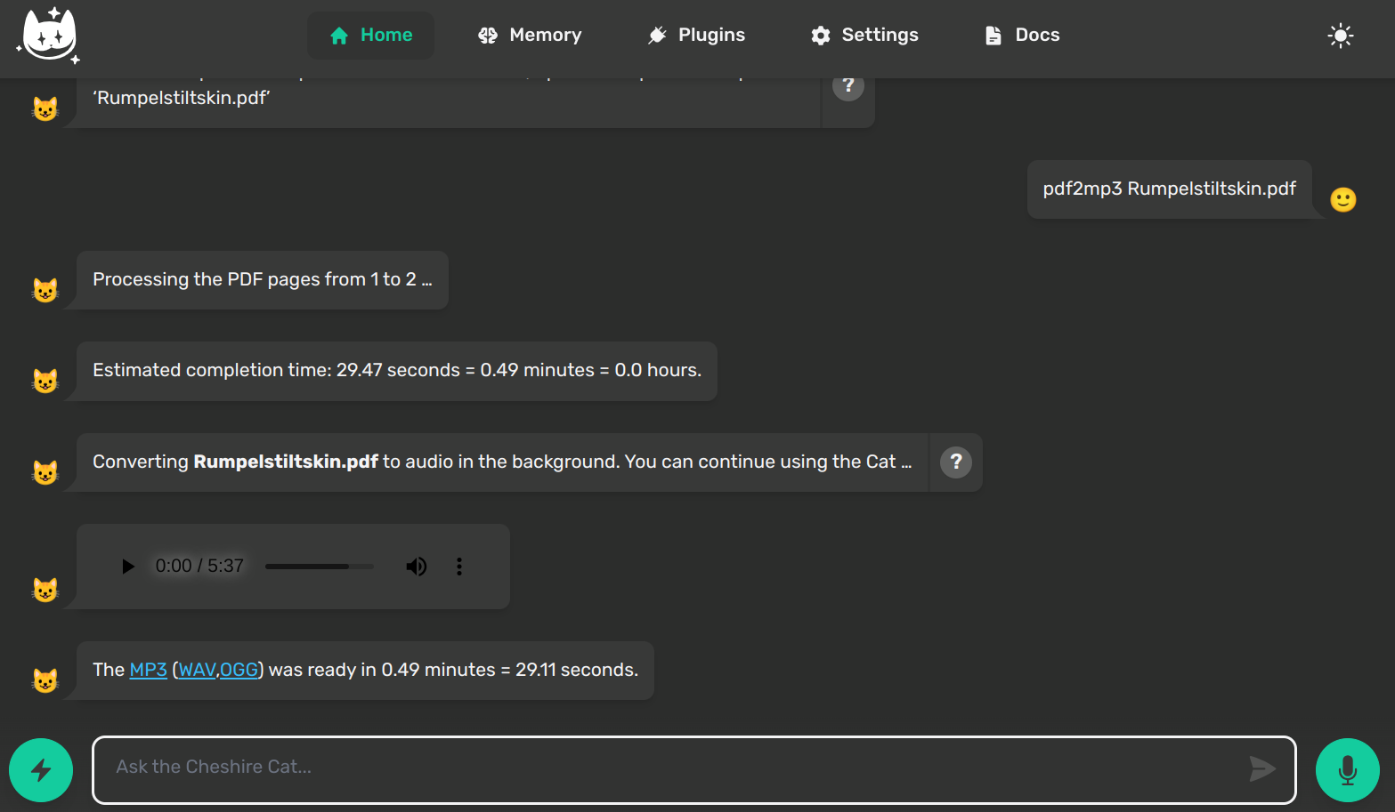 GitHub - pazoff/PDF-to-Audio-Plugin: Convert PDF files to MP3, OGG and ...