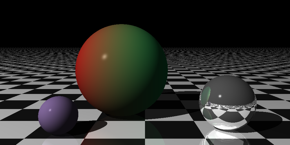 Raytracer rendered image of spheres