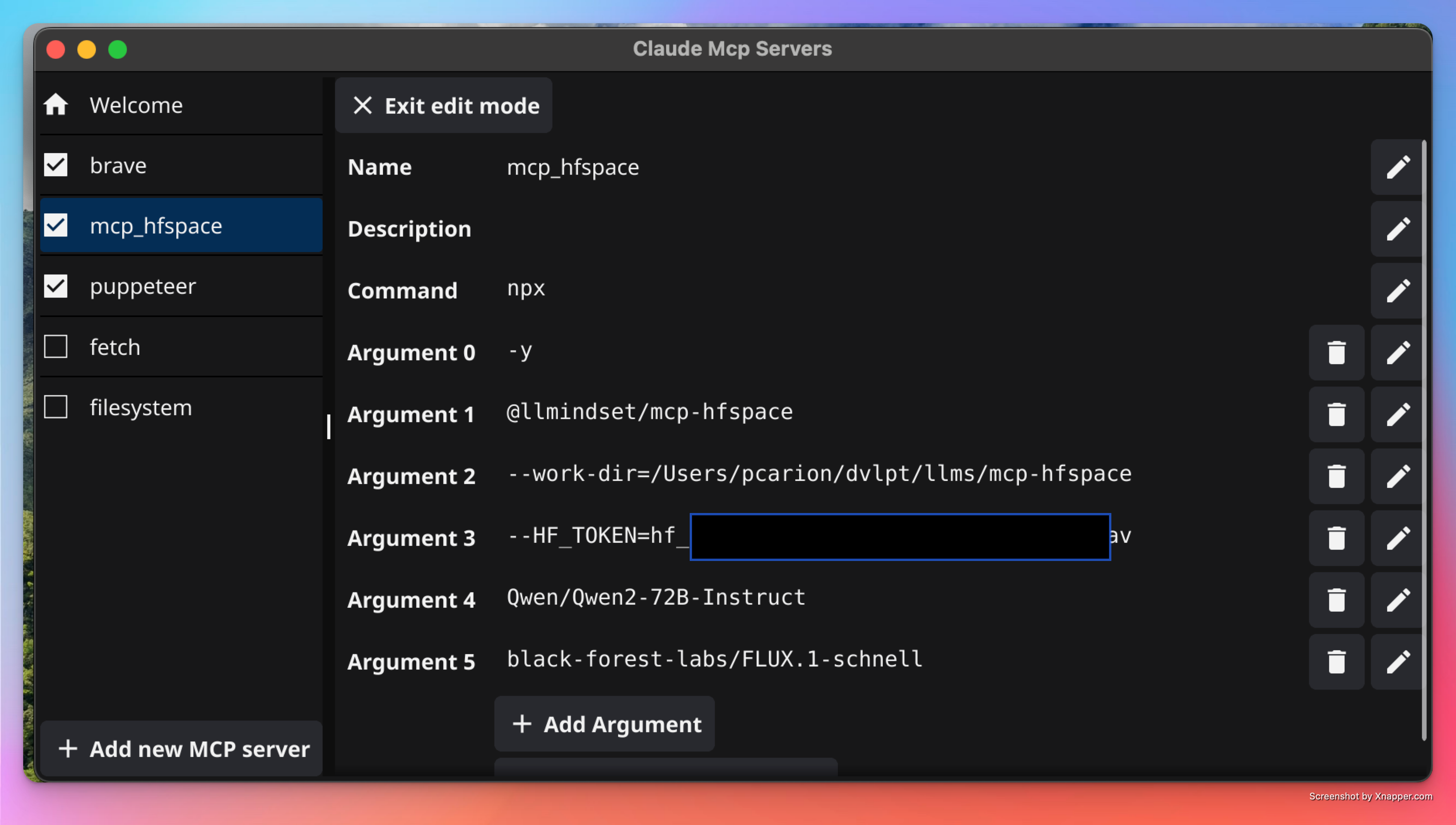MCP server information
