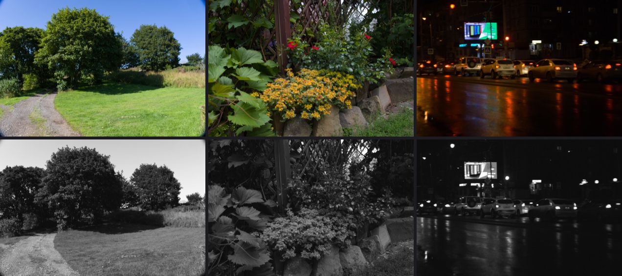 Tri-X 400: the original above, the look below