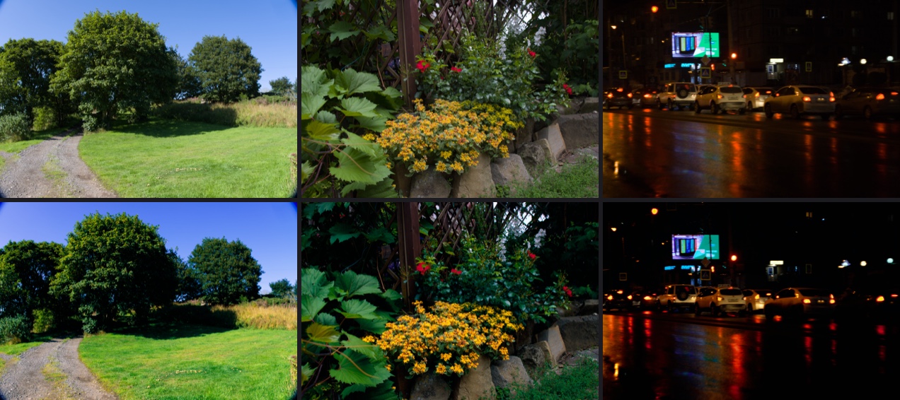 Velvia 100: the original above, the look below