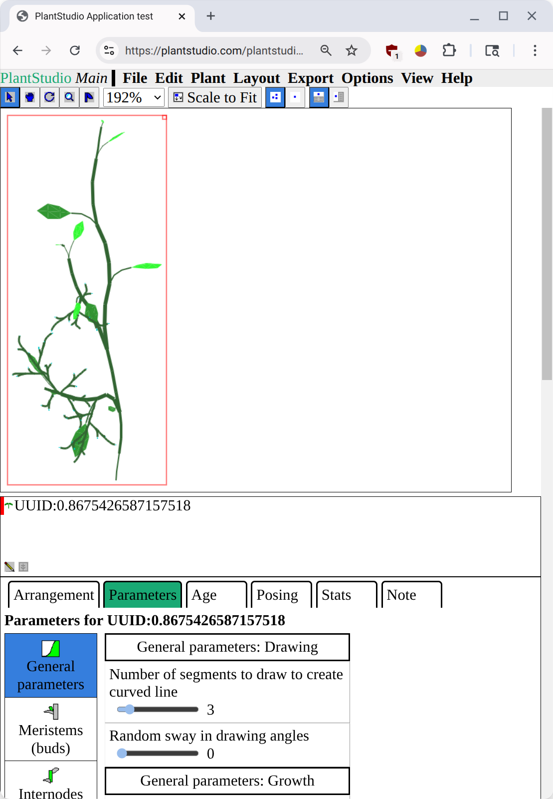 PlantStudio-js main form