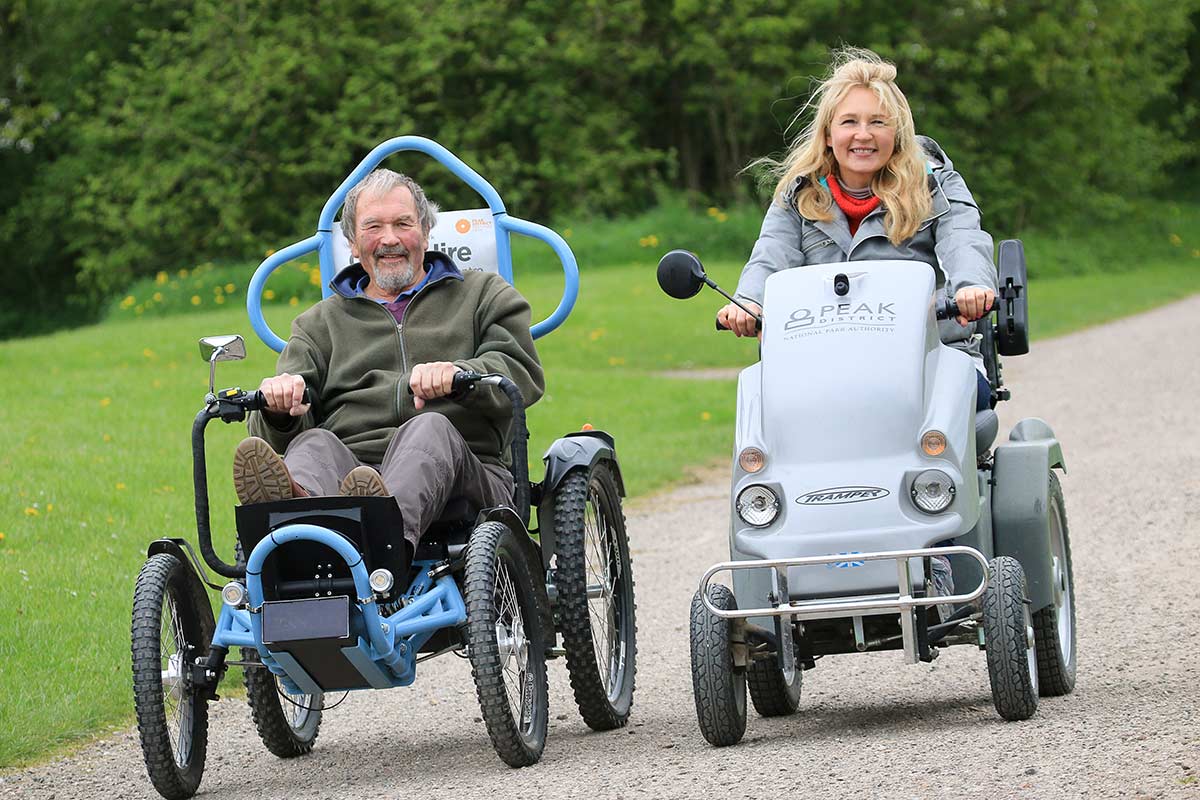 Accessible bikes for hire at Parsley Hay