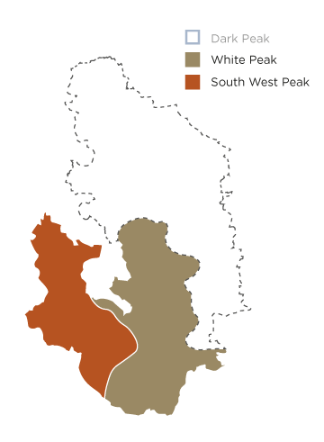 Map showing areas affected - White Peak and South West Peak