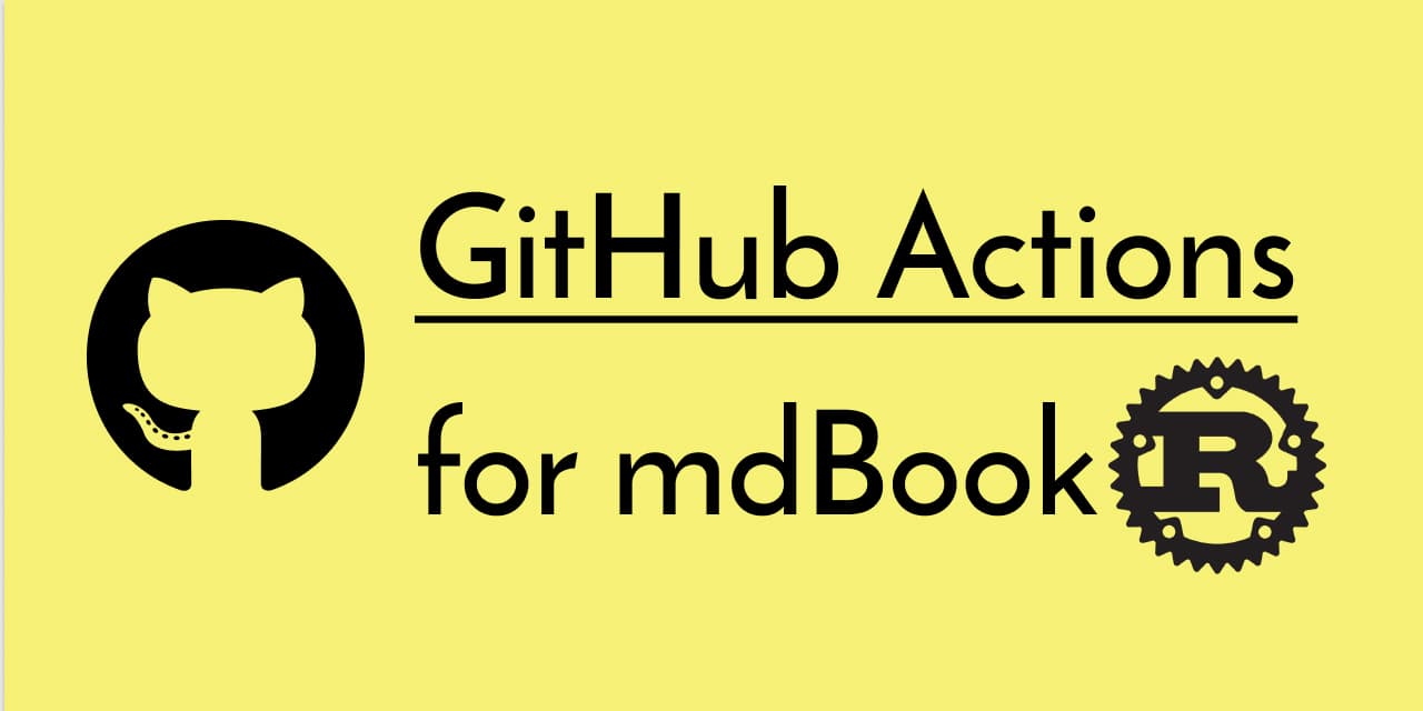 GitHub Actions for mdBook thumbnail
