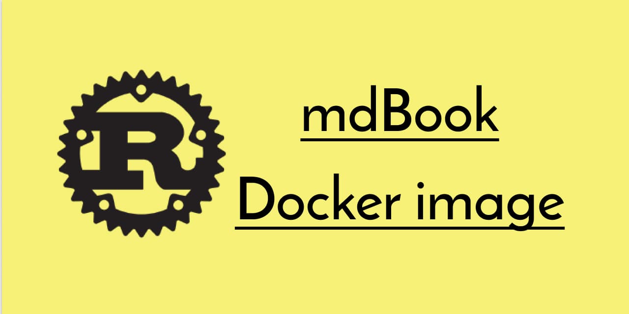 Docker image for mdBook