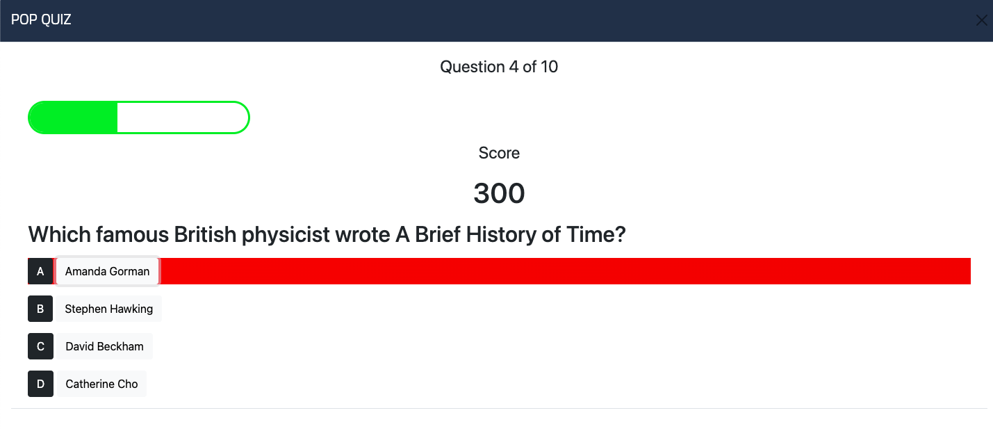 Trivia Incorrect Button GitHub - Code-Institute-Submissions/popquiz-1: A quiz to help users ...