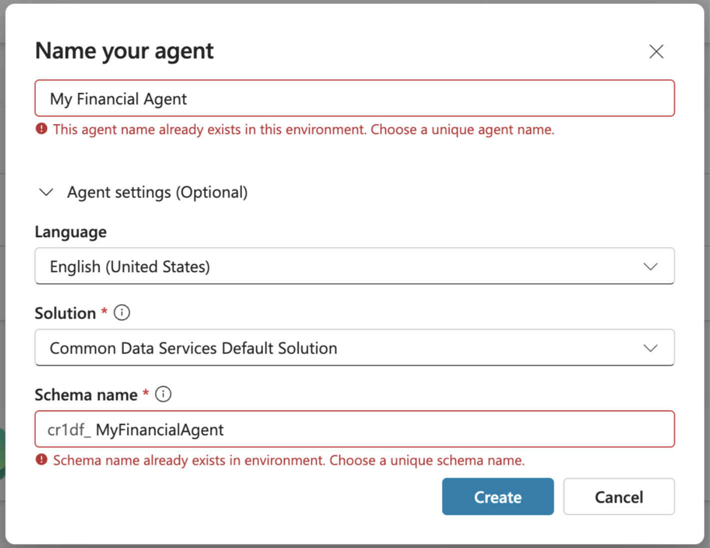 Create Agent