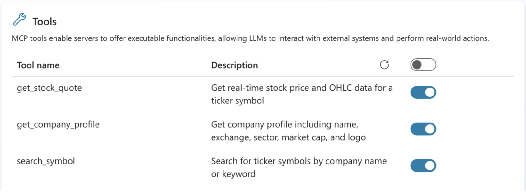 Enable Tools