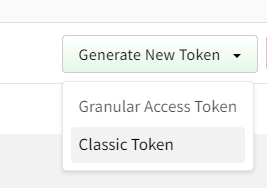 Generate new token