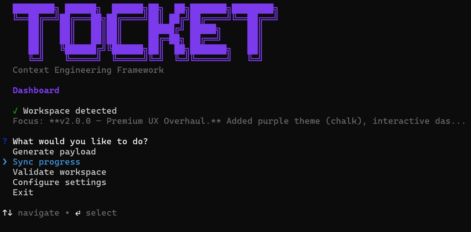 Tocket CLI Dashboard