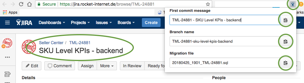 Jira Issue Example