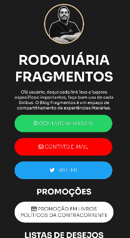 prévia da página mobile