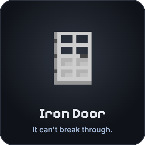Iron door