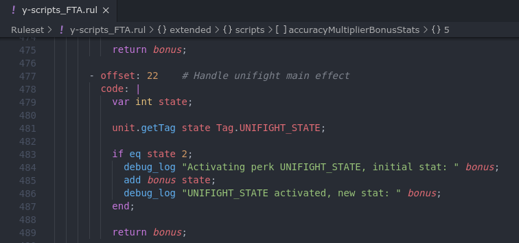 Syntax highlighting