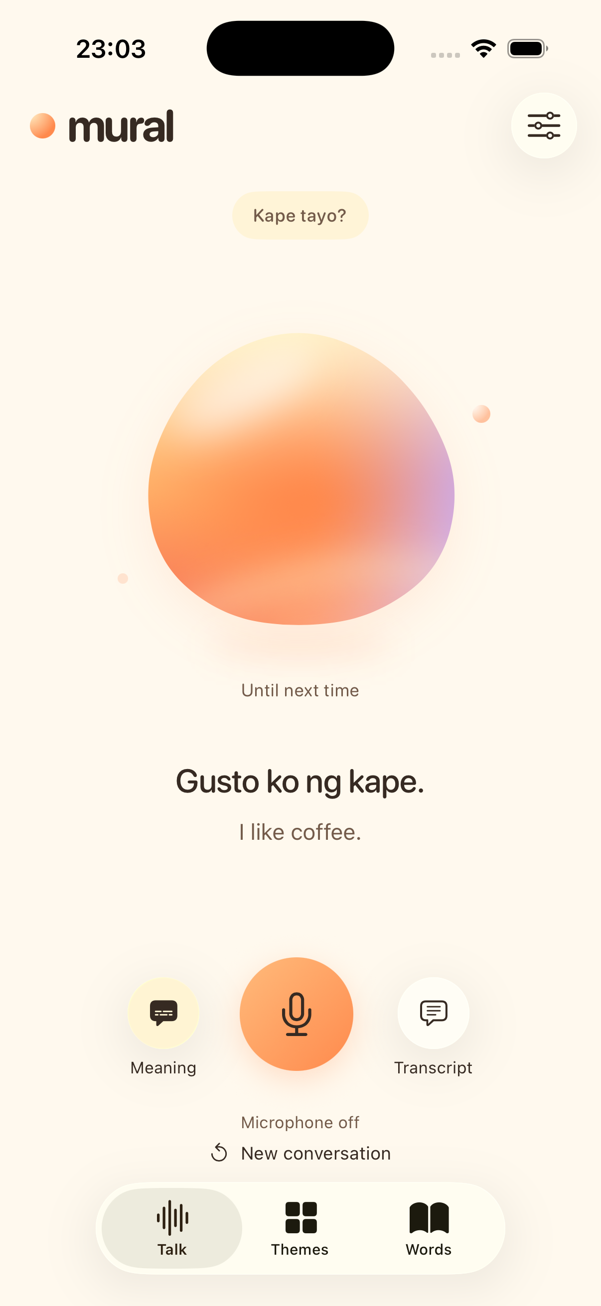 Tagalog cafe conversation with English meaning
