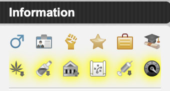 Highlighted reminder icons
