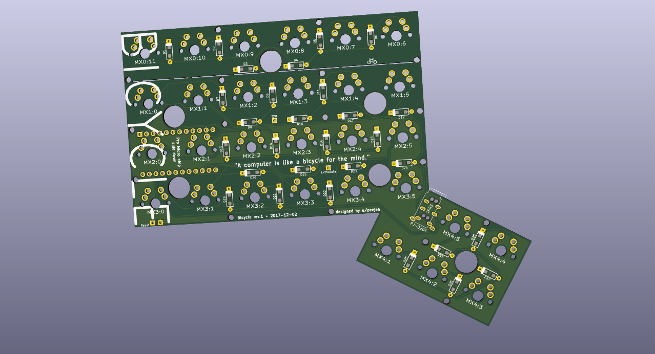 3D render from KiCad