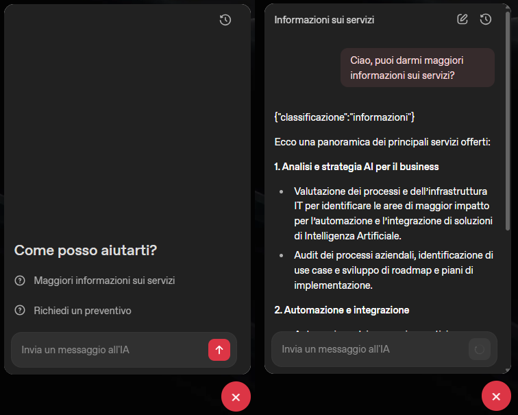 Screenshot of the ChatKit widget displayed on a website page